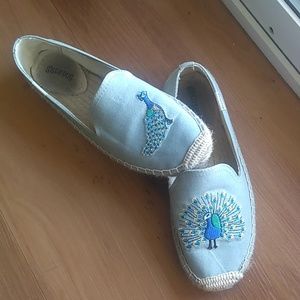 Soludos Peacock Espadrilles Smoking Slippers